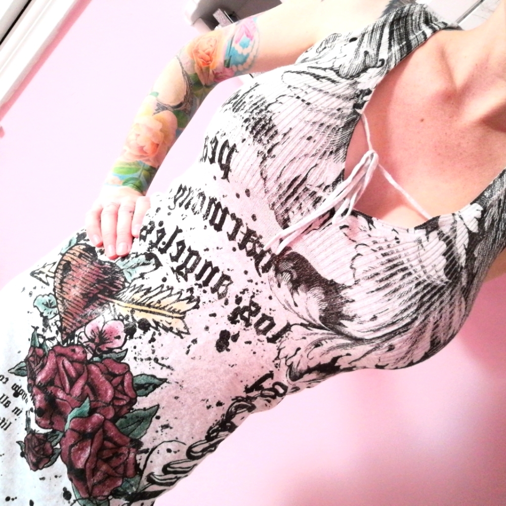 RARE Y2K Guess dress in White